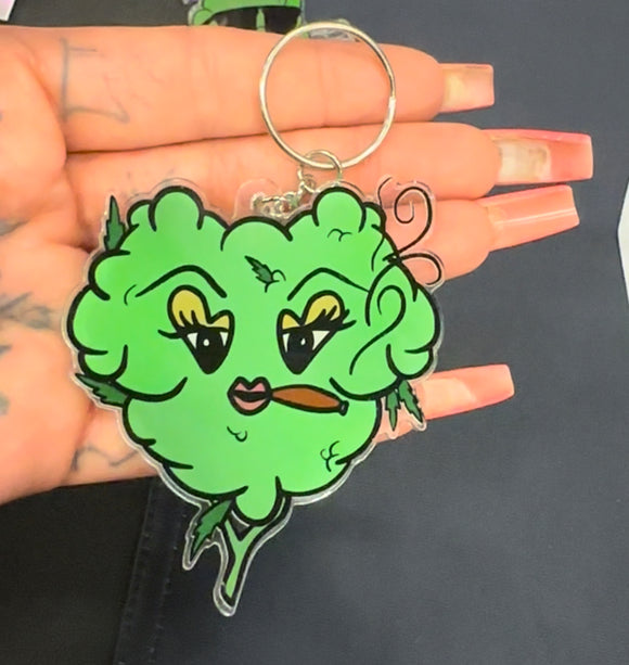 Acrylic keychain Kissy Kush